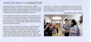 Vánoční akce v Chomutově, Učitelské noviny, leden 2015